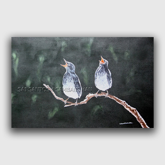 bird paintings by Saialekhya  